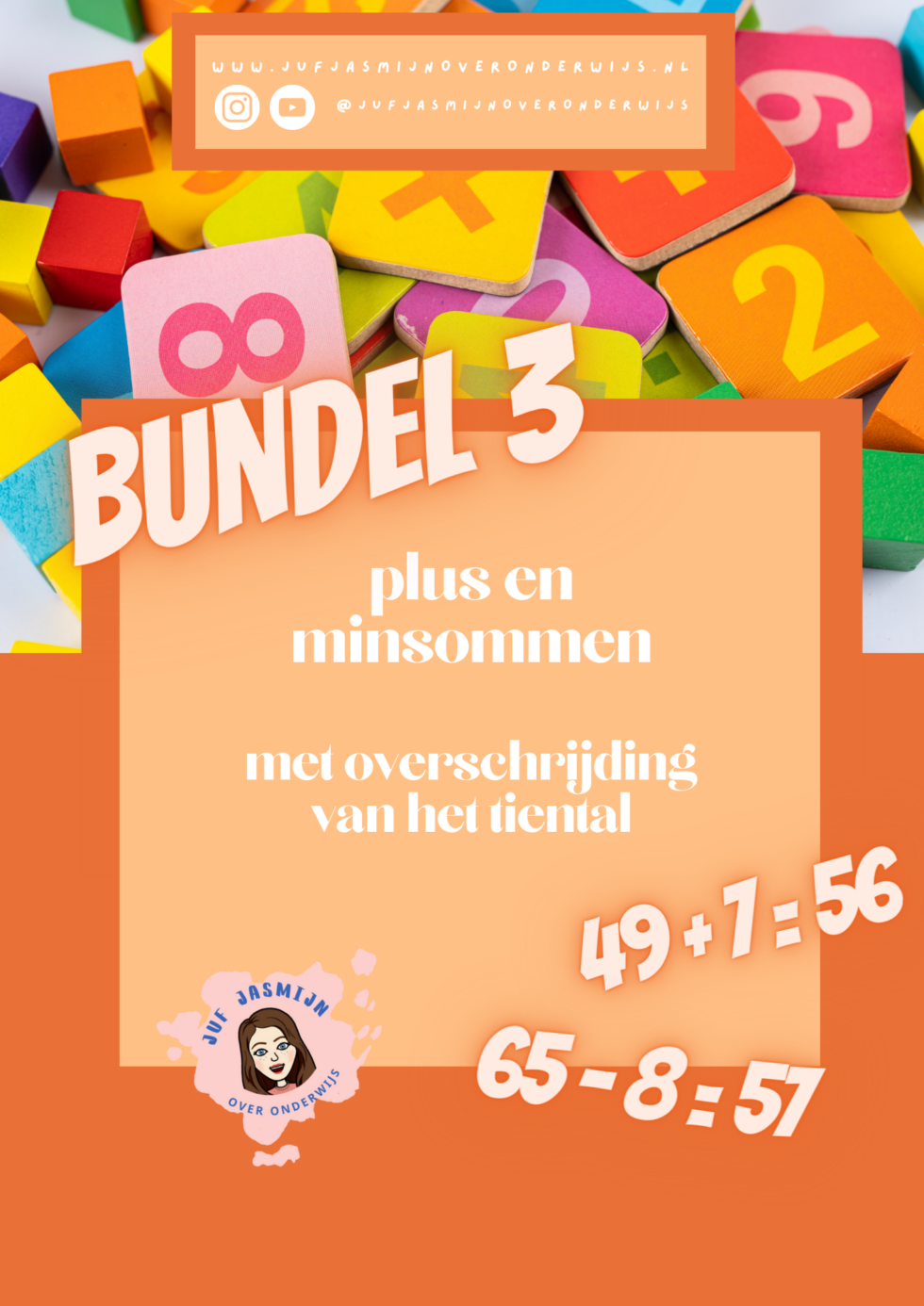 Bundel Plus En Minsommen Overschrijding Derde Etc Tiental